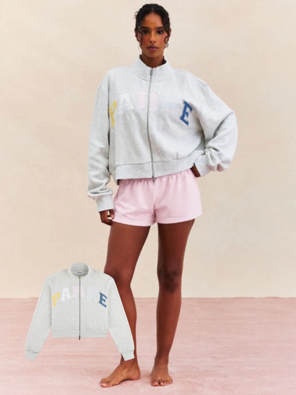 NWT Parke Birthday Zip Up Mockneck